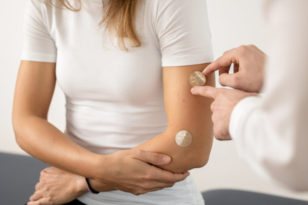ANF Therapy korongok felhelyezése a gerincre
